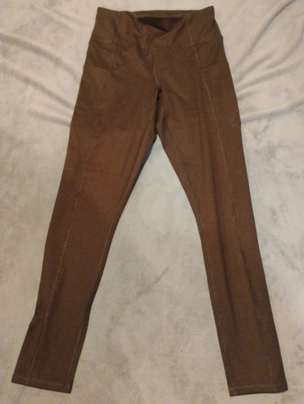 Maurices Women's Espresso Brown Athletic Workout Leggings - S Reg